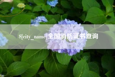 宜都全国消防证书查询