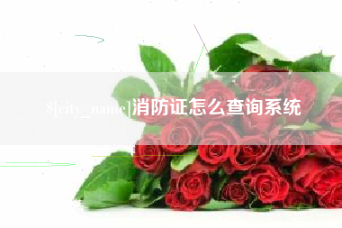 宜都消防证怎么查询系统