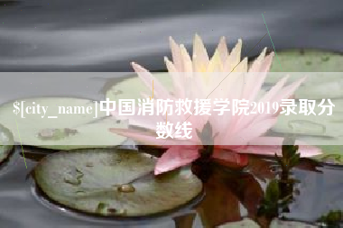 宜都中国消防救援学院2019录取分数线