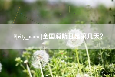 宜都全国消防日是第几天？