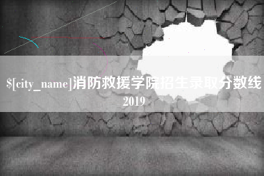 宜都消防救援学院招生录取分数线2019
