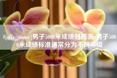 宜都男子5000米成绩对照表-男子5000米成绩标准通常分为不同等级