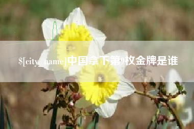 宜都中国拿下第9枚金牌是谁