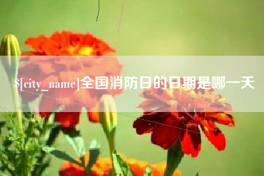 宜都全国消防日的日期是哪一天