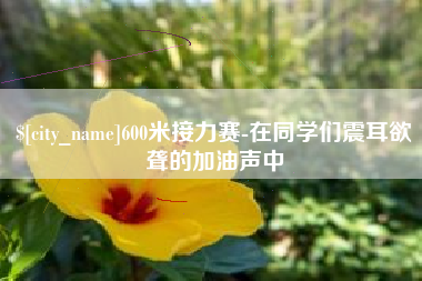 宜都600米接力赛-在同学们震耳欲聋的加油声中