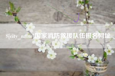 宜都国家消防救援队伍报名网址
