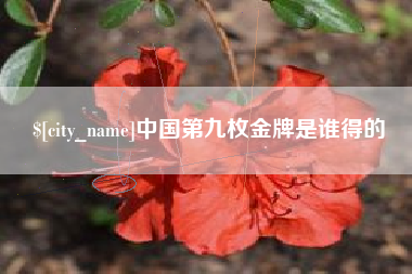 宜都中国第九枚金牌是谁得的
