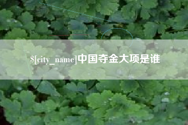 宜都中国夺金大项是谁