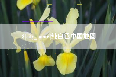 宜都纯白色中国地图