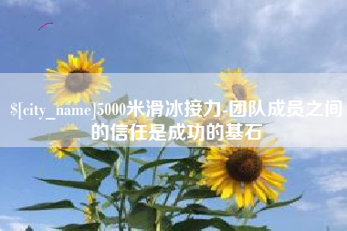 宜都5000米滑冰接力-团队成员之间的信任是成功的基石
