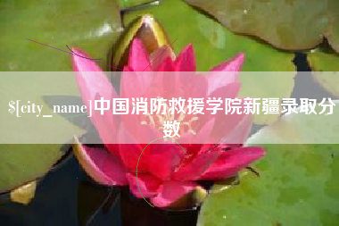 宜都中国消防救援学院新疆录取分数
