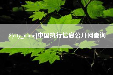 宜都中国执行信息公开网查询