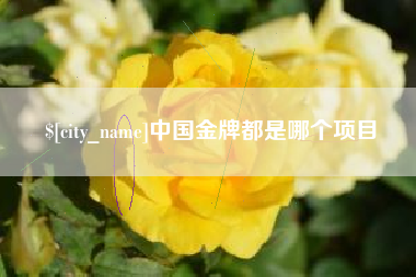 宜都中国金牌都是哪个项目
