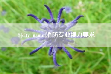 宜都消防专业视力要求