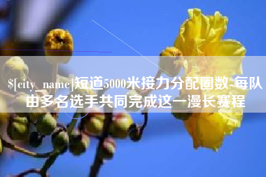 宜都短道5000米接力分配圈数-每队由多名选手共同完成这一漫长赛程