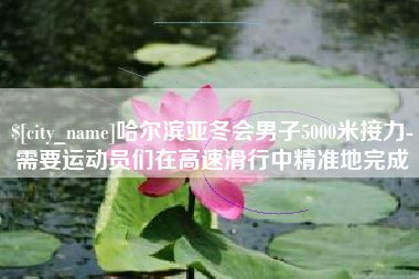 宜都哈尔滨亚冬会男子5000米接力-需要运动员们在高速滑行中精准地完成