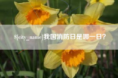 宜都我国消防日是哪一日？