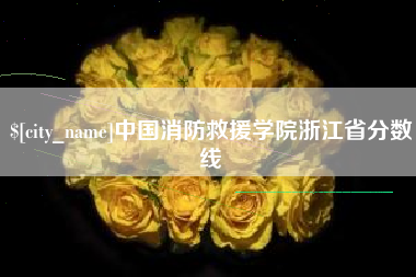 宜都中国消防救援学院浙江省分数线