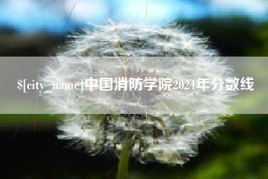 宜都中国消防学院2024年分数线