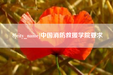 宜都中国消防救援学院要求