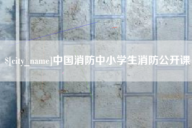 宜都中国消防中小学生消防公开课