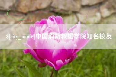 宜都中国消防救援学院知名校友