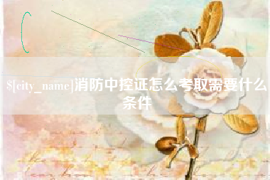 宜都消防中控证怎么考取需要什么条件