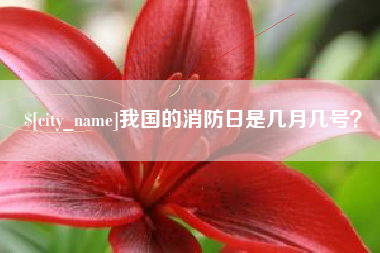 宜都我国的消防日是几月几号？