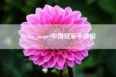 宜都中国冠军手抄报