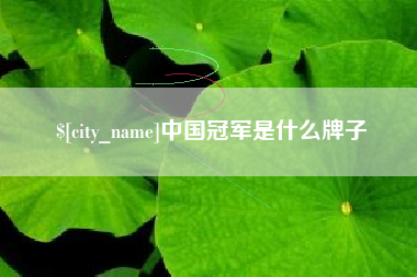 宜都中国冠军是什么牌子