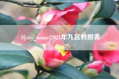 宜都2021年九宫对照表