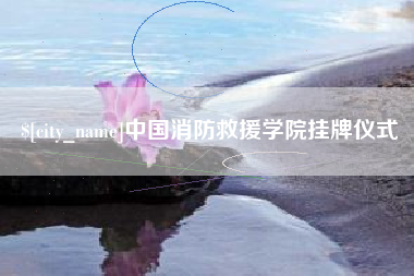 宜都中国消防救援学院挂牌仪式