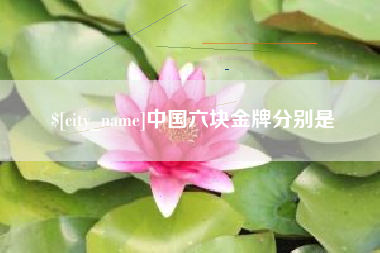 宜都中国六块金牌分别是
